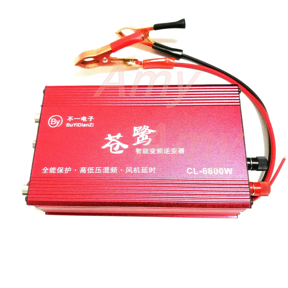 

The suite of DIY parts 4 inverter tube single silicon 12V power booster device CL6800W finished machine