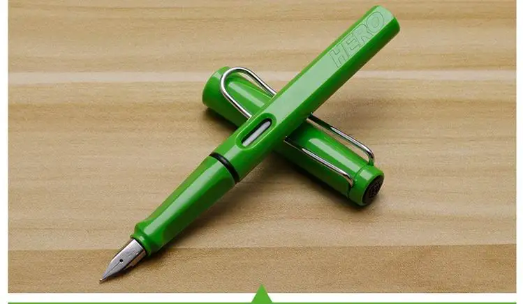 1 шт Цвета ГЕРОЙ 359 небольшой свежий положения для студентов, занимающихся iraurita EF перьевая ручка - Цвет: green