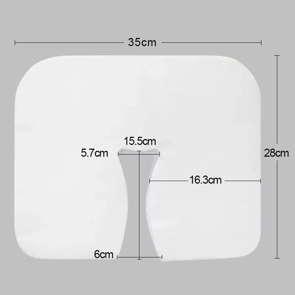100 шт одноразовые чехлы-колыбели для лица Мягкие накладки на подголовник для массажного стола стула