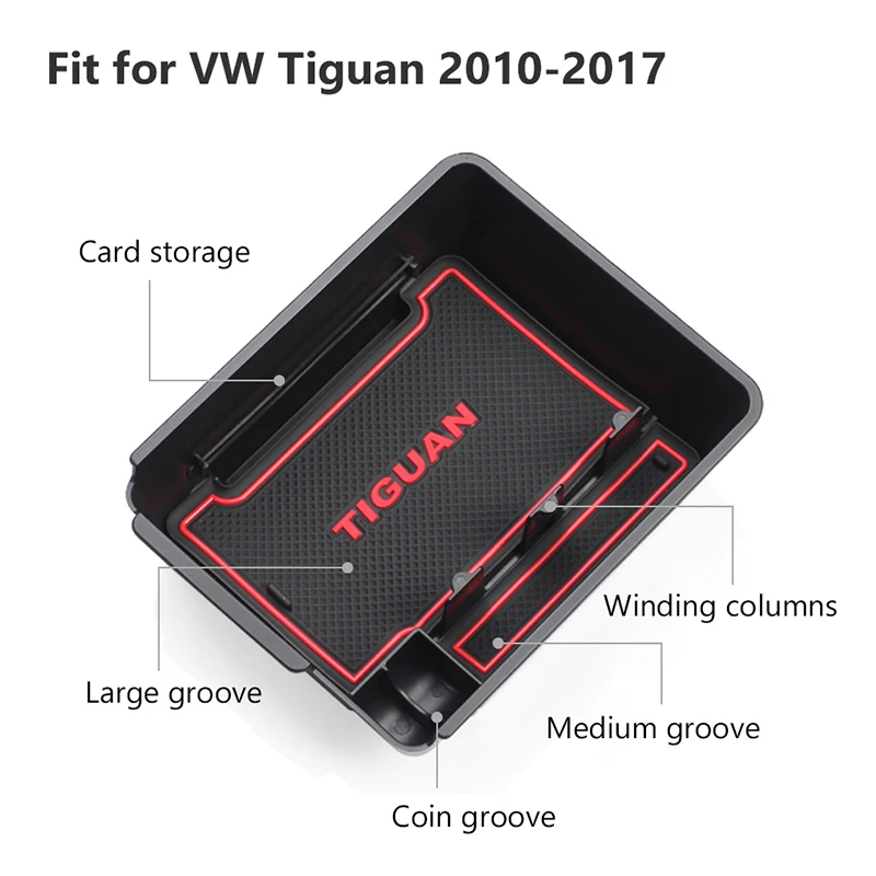 MCrea для VW Tiguan 2017 2010 2016 Volkswagen Passat CC B6 B7 2015 автомобильный ящик в салон хранения