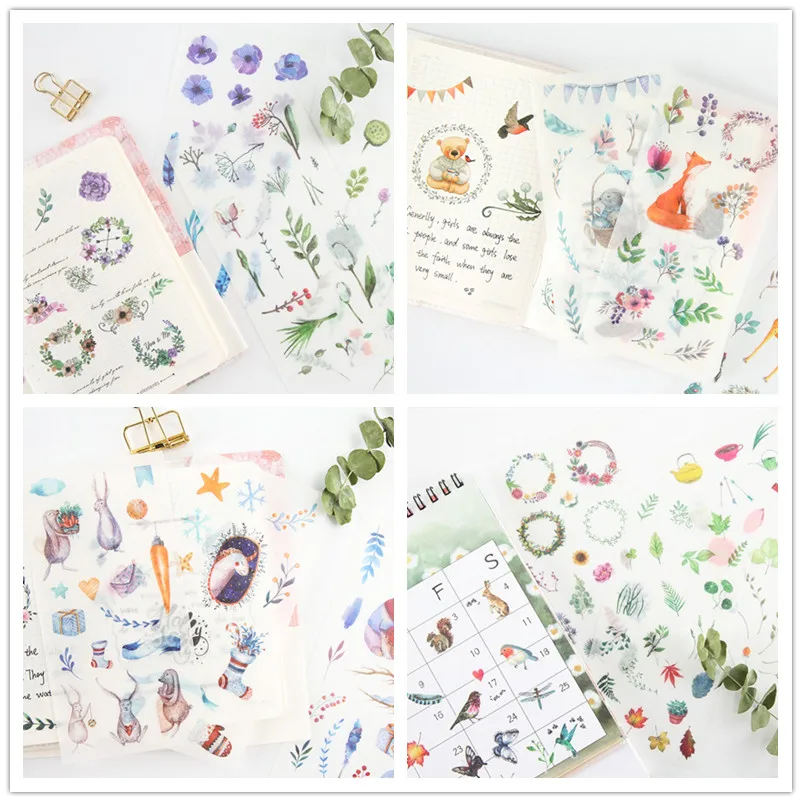 

6 pcs/pack Natural's Kids Decorative Fairy taleElf Stickers Adhesive Stickers DIY Decoration Diary Stationery Stickers