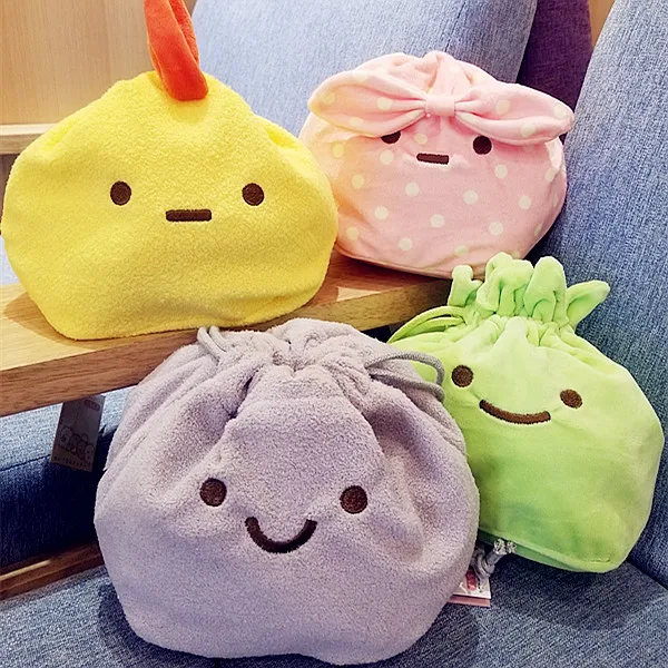 Candice guo super Q плюшевая игрушка Sumikko Gurashi угловой биологическая посылка для хранения на шнурке, сумка для монет, веревка, пачка, карманный подарок, 1 шт