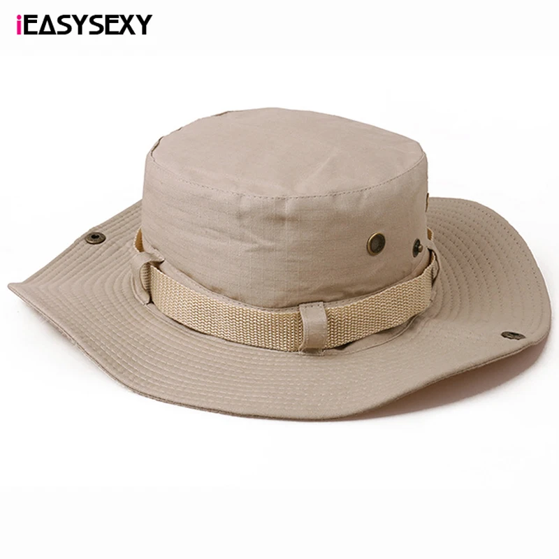 iEASYSEXY 2017 New Summer Sun Mens Straw Hat Unisex Bucket Hat Fisherman Caps Sun Protection Hat