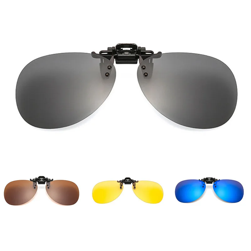 Мужские и женские поляризованные солнцезащитные очки с клипсами для вождения ночного видения анти UVA Анти зажимы в виде солнцезащитных очков для верховой езды