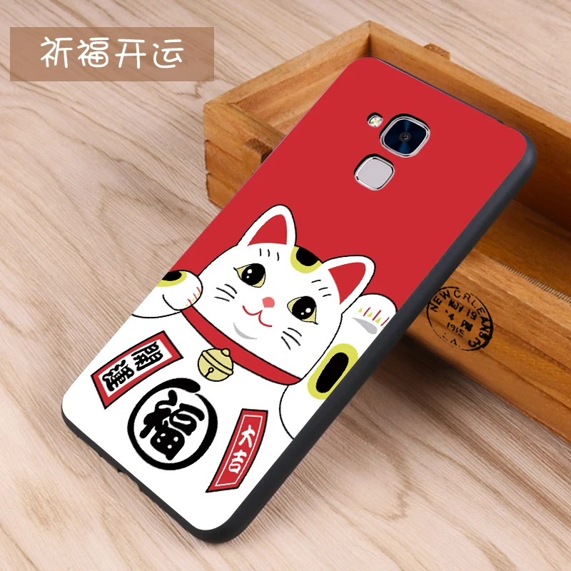 Huawei honor 5c Case Original Cover for Huawei honor 5c Bag Case Cover Skin Wolf Fish Skull honor 5c Fundas 100% BiNFUL 9