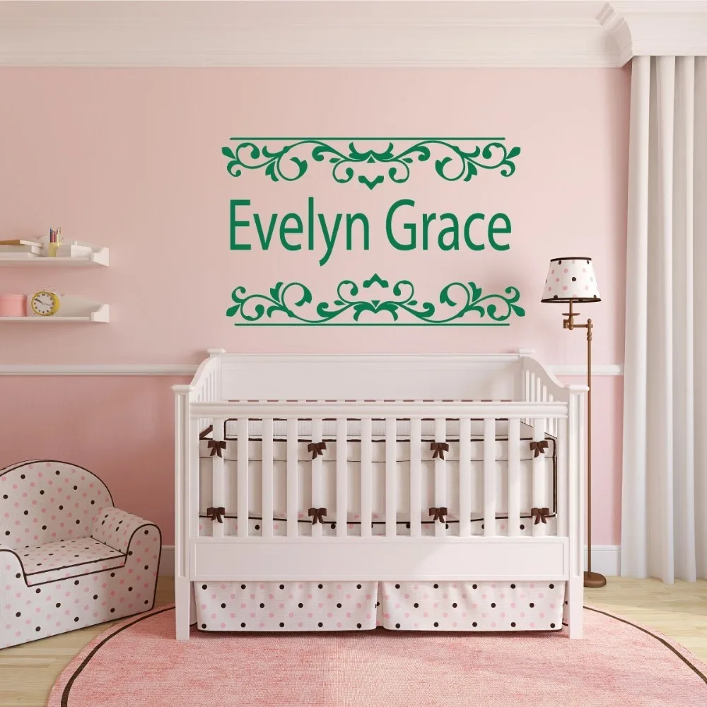 Personalized Name Wall Decal Vinyl Interior Wall Sticker For Kids Rooms