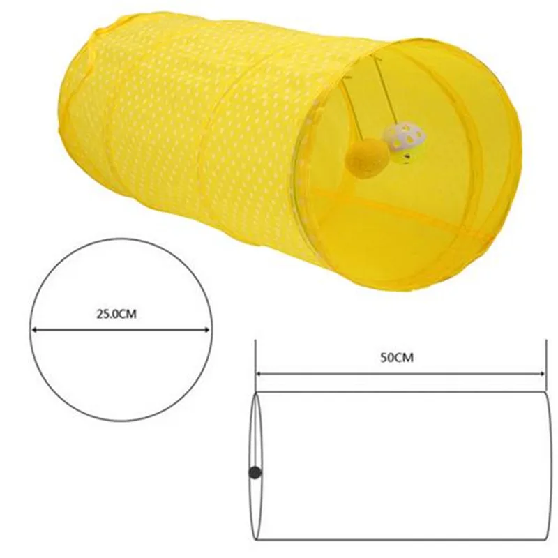 1PCS Pet Cat Tunnel Toy Funny Interactive Cat Toys Passageway Tubes Collapsible Crinkle Folding Play Toy With Two Balls 1PCS Pet Cat Tunnel Toy Funny Interactive Cat Toys Passageway Tubes Collapsible Crinkle Folding Play Toy With Two Balls