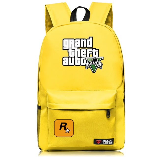 New Arrivals GTA5 Backpack for Boys and Girls Back to School Bag for