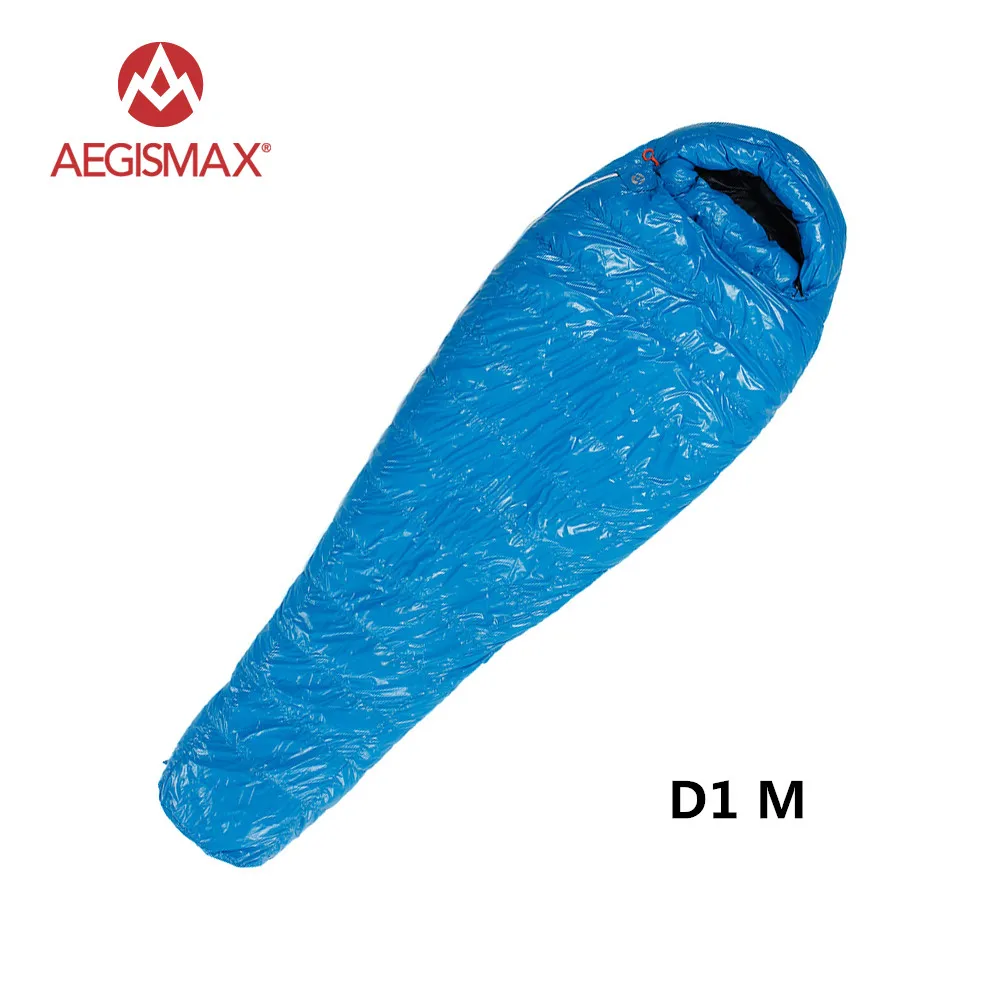 AEGISMAX Mommy 90% белый утиный пух UL зимний спальный мешок Кемпинг Urltra-компактный Сверхлегкий пуховый спальный мешок - Цвет: D1 M  Blue