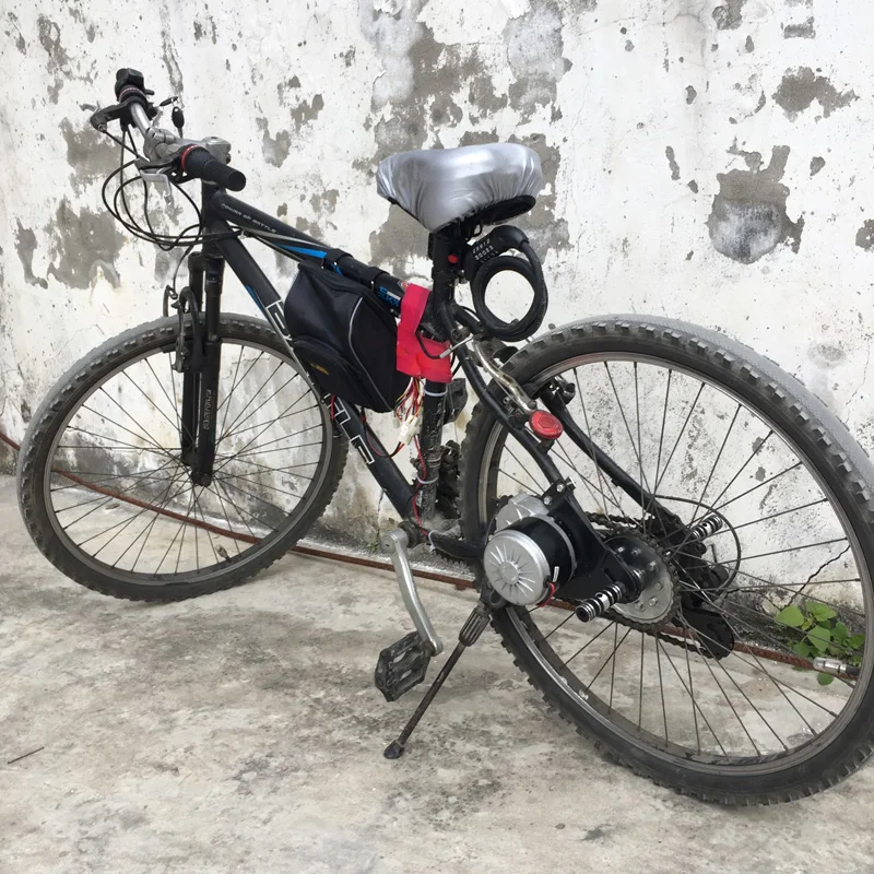 Top YALU 24V 36V 350W Left Side Chain Drive Brush Electric EBike Motor Kit Rear Wheel Gear Sprocket Electric Motor Bicycle Solution 5