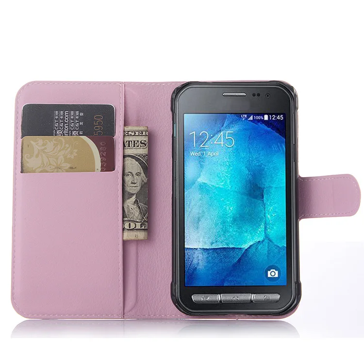 Для samsung Galaxy Xcover 3 G388F SM-G388F Чехол-Кошелек Флип кожаный чехол для Galaxy X чехол 3 держателя карт чехол для телефона Fundas - Цвет: Розовый