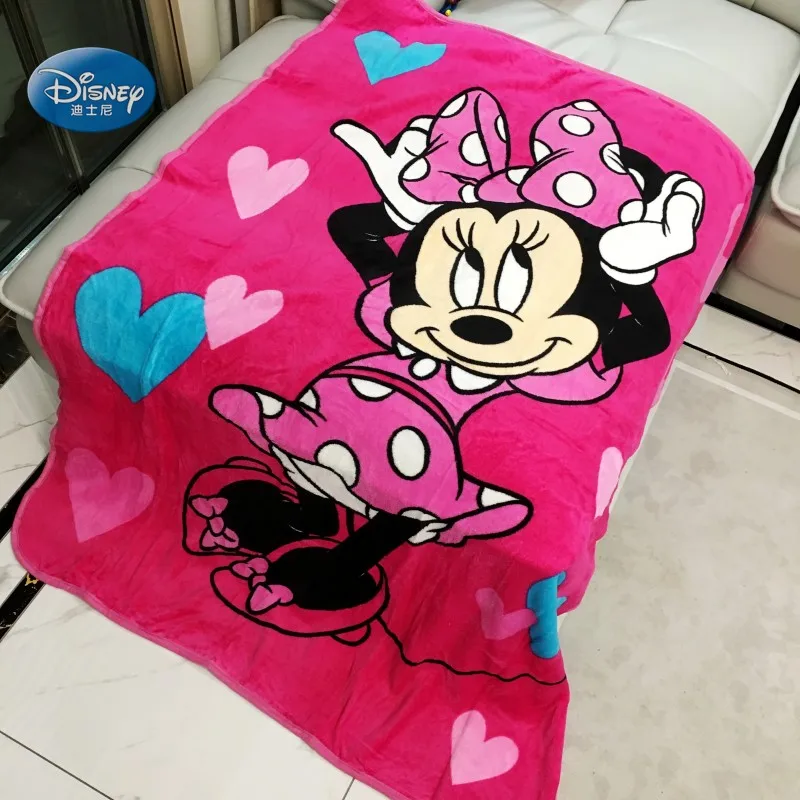 Disney милый розовый цвет фуксии супер мягкий флис плюшевое одеяло пледы Чехлы для маленьких девочек детей на кровать диван 117X152 см