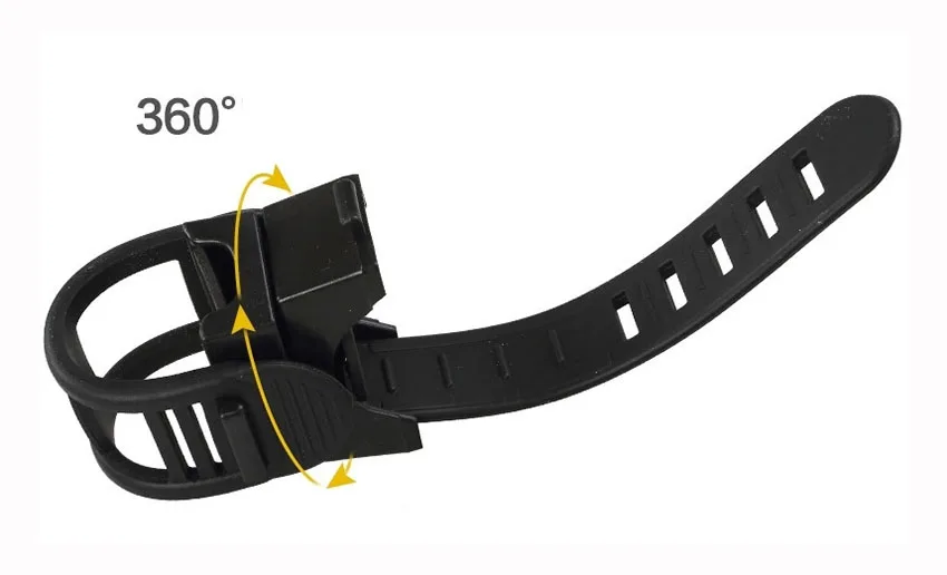 Sale Bicycle Light Holder 360 Degree Flashlight Silicone Strap LED Torch Holder Handlebar Gel Strap Cycling Bike Light Fixed Clip 6
