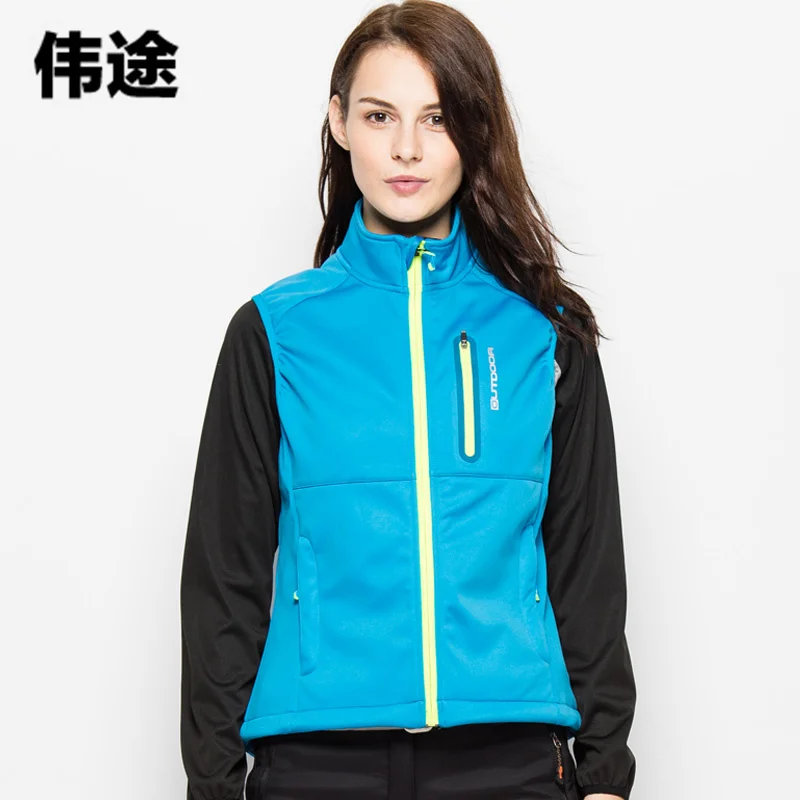 

WEITU New Spring Autumn Female Vest Outdoor Breathable Clothes Soft Shell Vest Hiking Terkking Fishing Climbing Warm Waistcoat