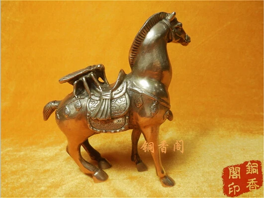 

B0601 425Old antique Bronze Arts & Crafts Large decoration copper lucky home accessories statue