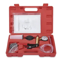 Hand Held Vacuum Pump Tester Set And Brake Bleeder Kit Car Motorbike Self Vacuum Pump Screw Adapter With Vacuum Gauge