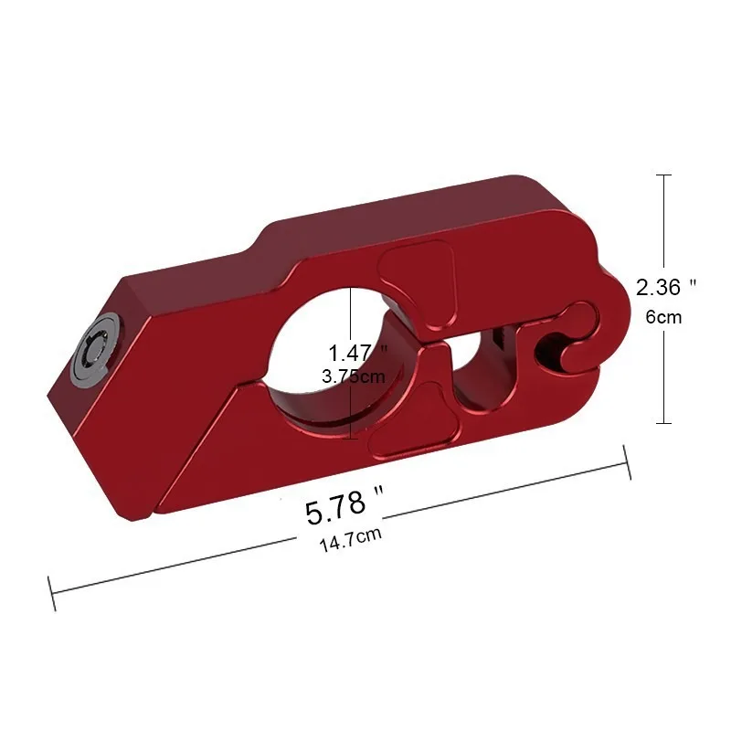 CNC алюминиевая ручка для безопасности, замки, руль, трубка, рычаг тормоза, замок, подходит для скутеров, квадроциклов, мотоциклов, грязи, уличных велосипедов