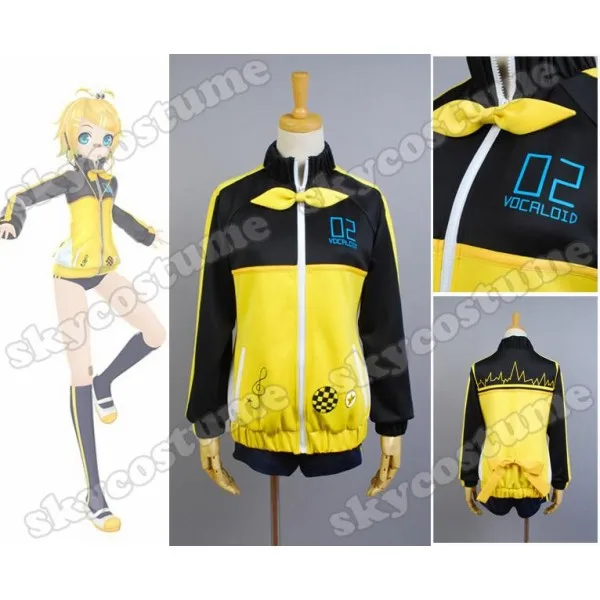 

Vocaloid Hatsune Miku Project DIVA F RIN Cosplay Costume Full Set