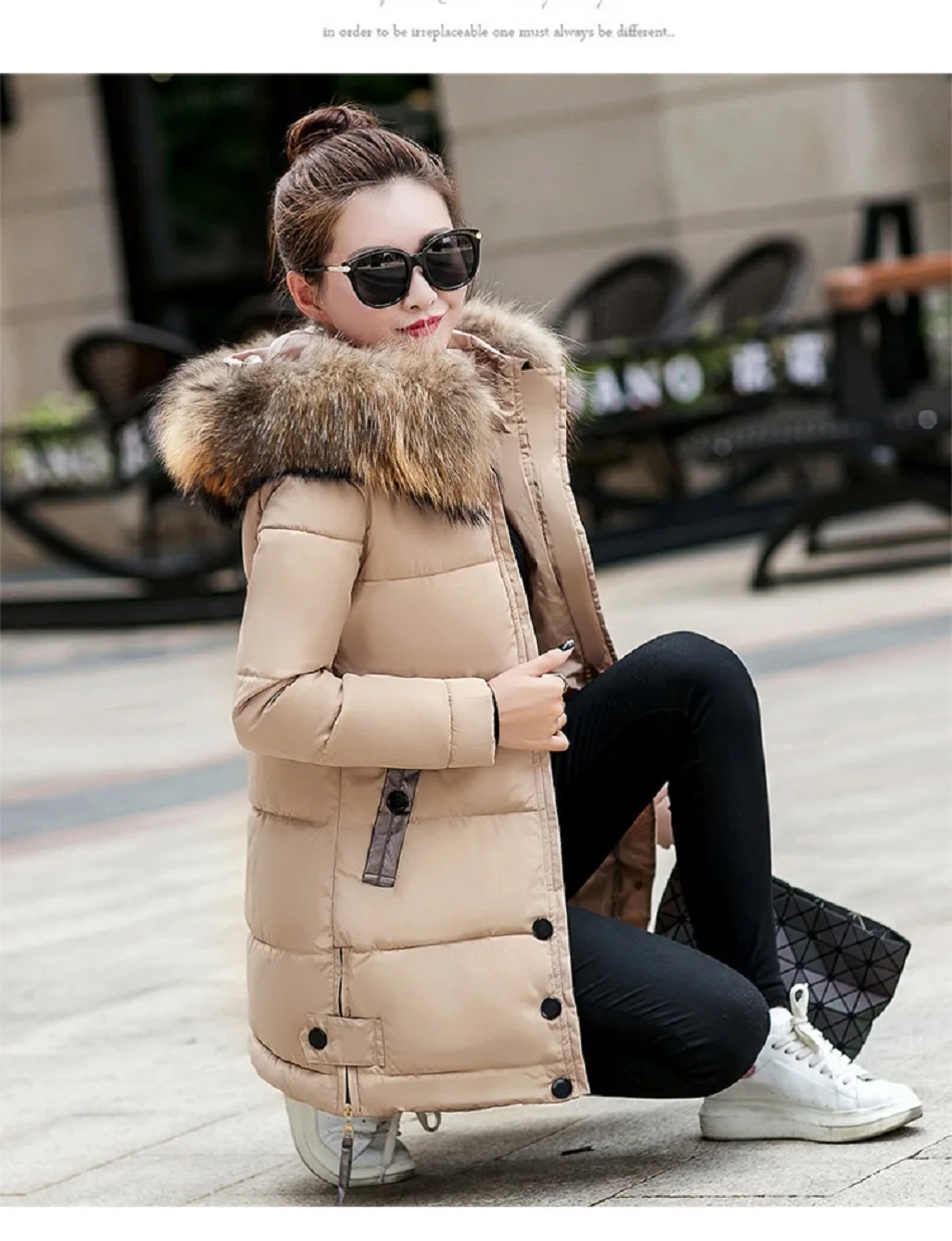 TYJTJY, зимняя женская куртка,, новая мода, уплотненный теплый зимний пуховик, Женская парка, длинное пальто, тонкие меховые шубы с капюшоном