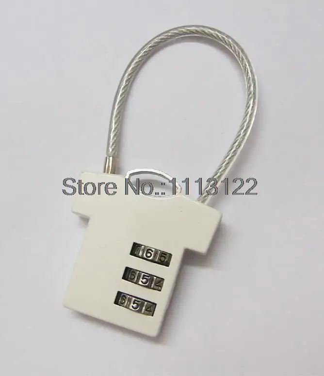 T Shirt Shaped Combination Padlock Wire Password Lock Clothes Luggage