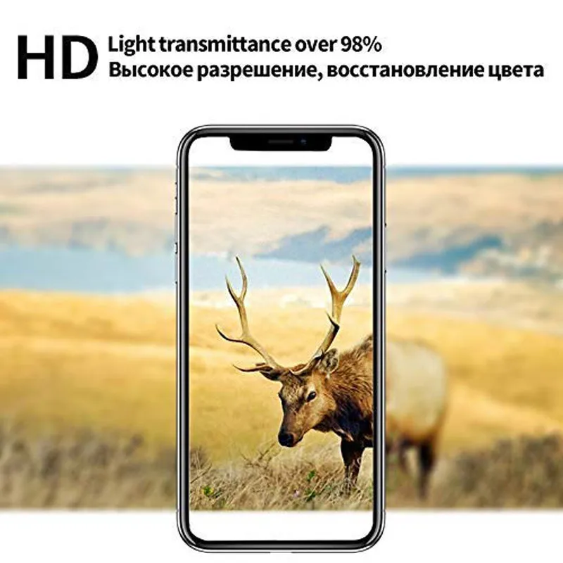 10D закаленное стекло для iPhone 7 8 Plus X 10 D 9H Защитная пленка для экрана для iPhone Xs Max XR 6 6S защитная пленка