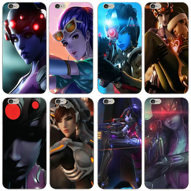 

Soft TPU Mobile Phone Case Cover Coque Funda for iphone 4 4s 5c 5s 5 SE 6 6s 7 8 plus X XR XS Max Shell Overwatchs Girls Artwork