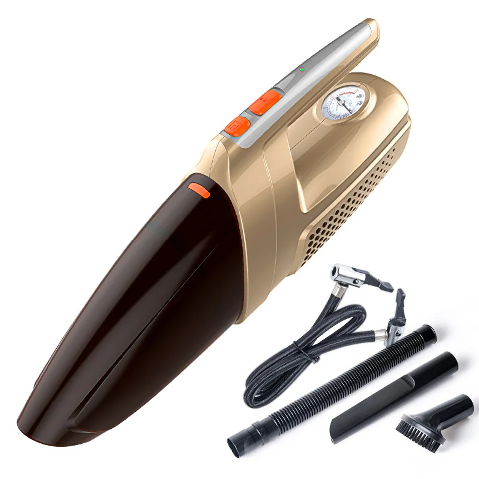 

Vacuum Cleaner for Car 120W Portable Handheld Wet and Dry Dual Use Vacuum Cleaner with Tire Pressure Detection and Inflation