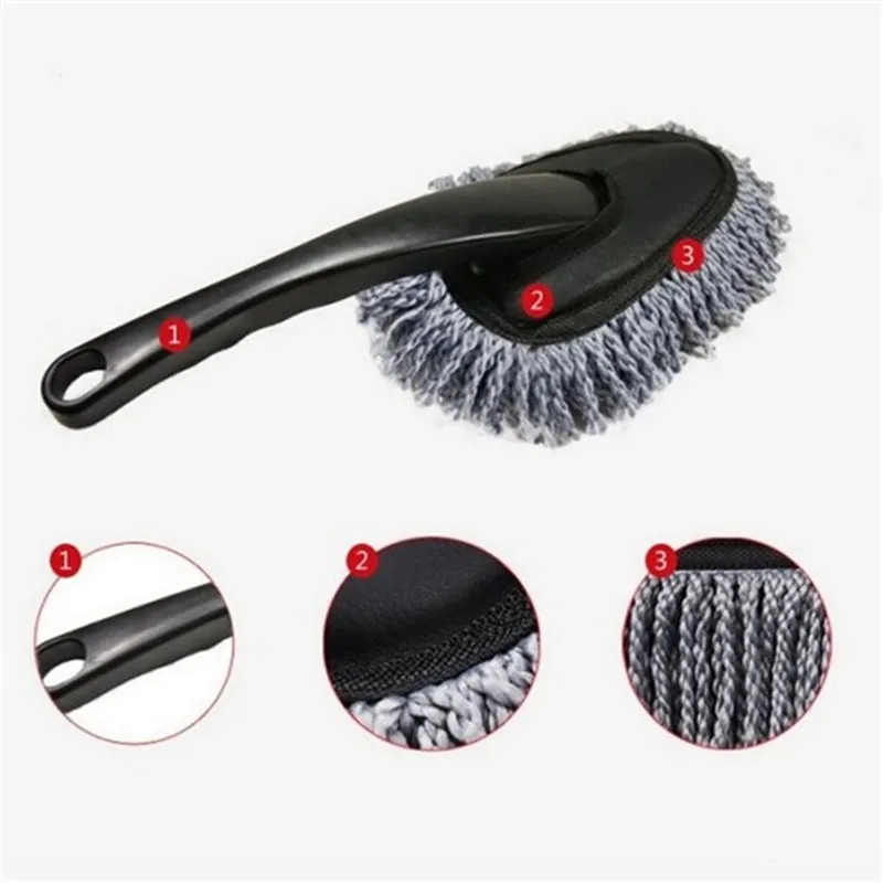 

Vehicle Dust Removal Brush Multi-functional Car Computer Screen Board Dust Cleaning Brush Nano-ultrafine Fibers Household Tools