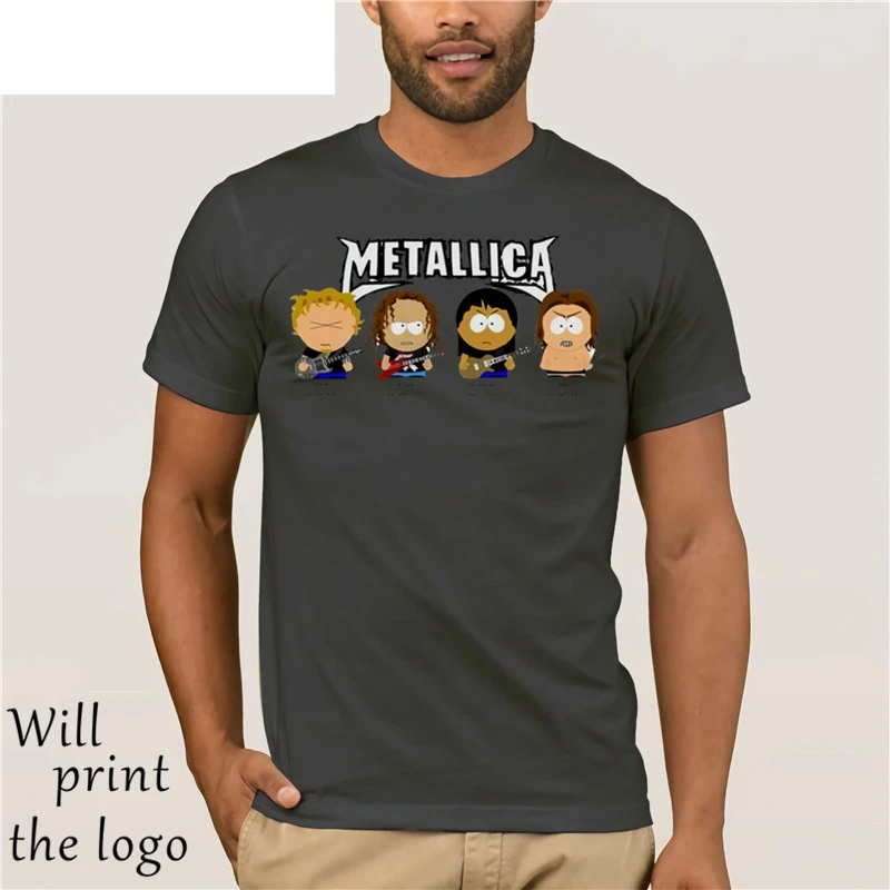band T-shirt Men Clothing 100% cotton new brand-Clothing T-Shirts South park band T-shirt Men Clothing 100% cotton new brand-Clothing T-Shirts South park