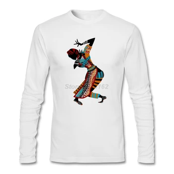 

Mens Girlfriend's Unique tshirt men Africa woman dancing art Screw Neck Dancing Woman Painting Hi-Fashion Shirts formal toilette