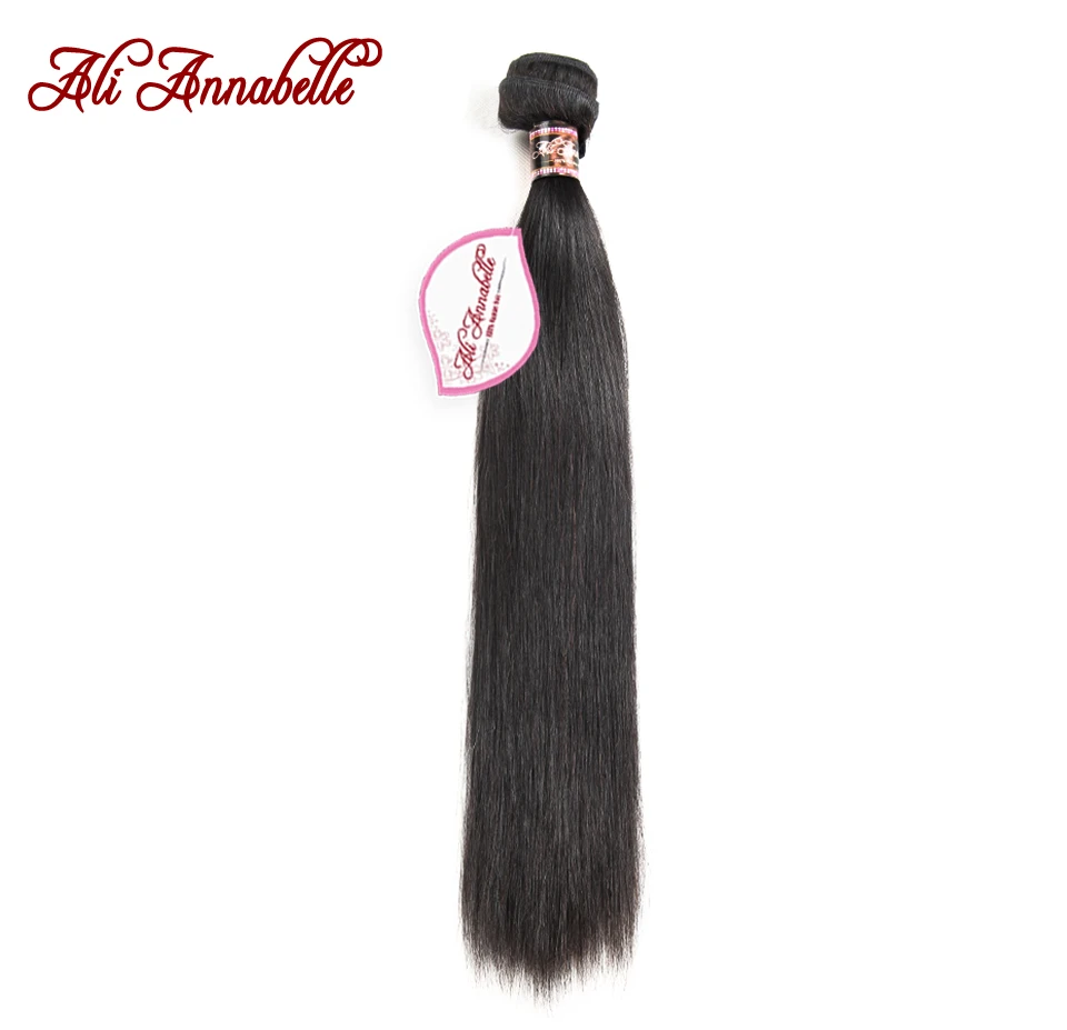 ALI ANNABELLE HAIR Malaysian Straight Human Hair Extension Natural Color 100% Remy Hair Bundles Free Shipping 10-28inch ali-human-hair