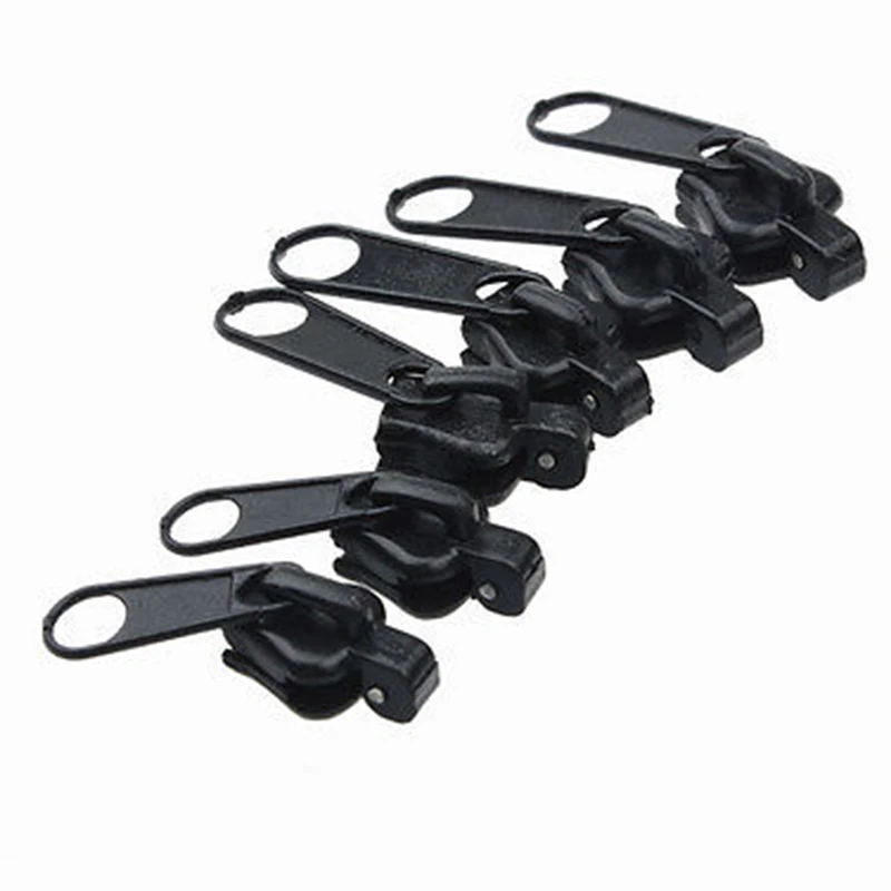 6pcs Plastic Fix A Zipper Zip Slider Replacement Fixer Clothes Bags Instant Repair Tool