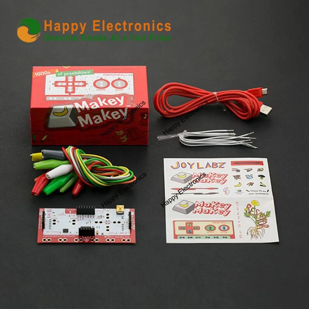 DIY Makey комплект с USB кабелем зажимы аллигатора поддержка подключения повседневных объектов к компьютерным ключам для детей/детей