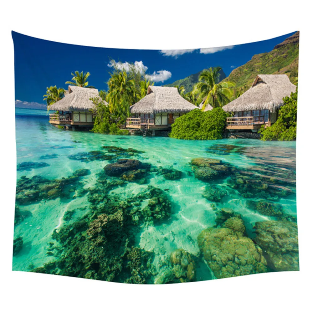 

Scenic Tree Nature Tapestry Big Nature Painting Polyester New Design Wall Tapestry India Decoration Custom Tapestry Wall Hanging
