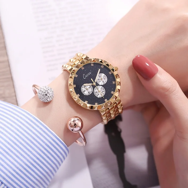 

New Fashion Gold rose gold silver women watches Luxury gift set girl Bracelet Dress watch Ladies Quartz Wrist Watches