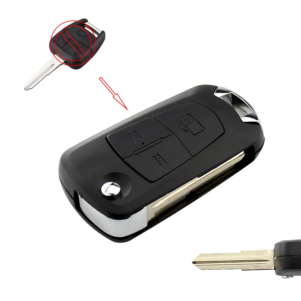 OkeyTech Модифицированная флип Замена дистанционного ключа оболочки 3 кнопки HU100 HU43 левое и правое лезвие для Vauxhall Opel Astra Vectra Zafira - Количество кнопок: Right