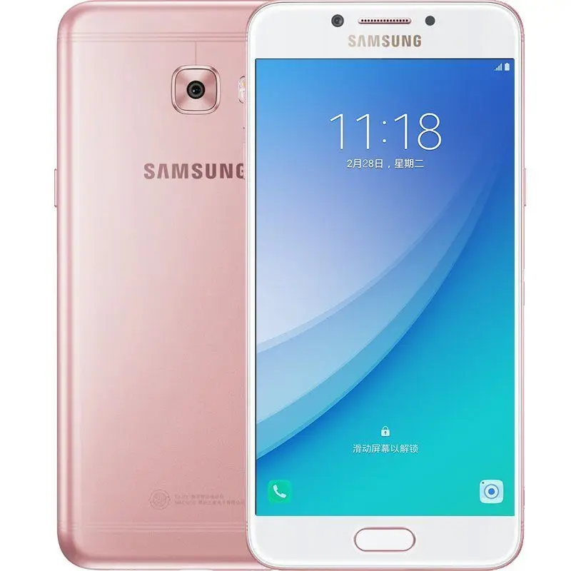 Samsung Galaxy C5 Pro C5010, разблокированный LTE мобильный телефон с двумя sim-картами, Восьмиядерный, 5,2 дюймов, 16 МП ram, 4 Гб rom, 64 ГБ, отпечаток пальца, NFC