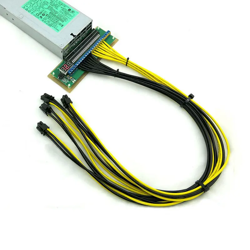 4 шт./лот Бесплатная доставка UL1015 14AWG 6Pin PCI E кабель питания для майнинга биткоинов