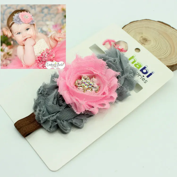 

Baby Headband Ribbon Handmade DIY Toddler Infant Kids Hair Accessories Girl Newborn crystal pearl Turban Elastic tiara bandage