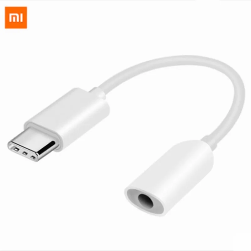 Оригинальный адаптер для наушников Xiaomi USB3.1 Type C до 3 5 мм Женский кабель