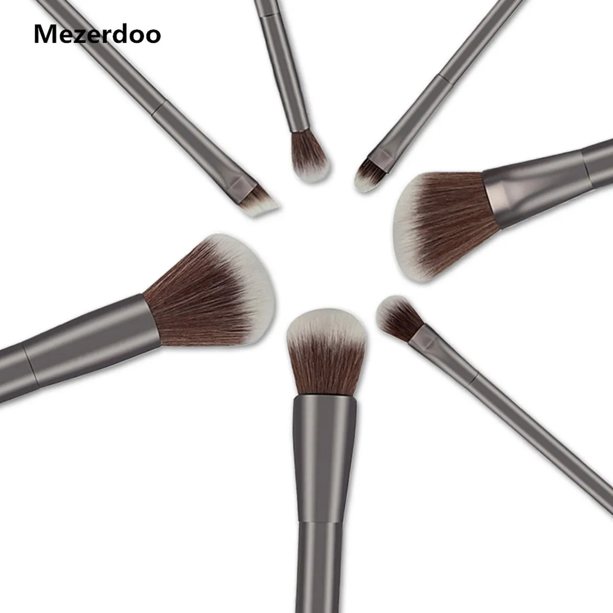 High end 7 Pcs/set Gun Color Design Makeup Brushes Set Powder