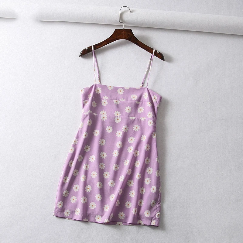 

Vintage floral print chiffon bodycon dress women Summer mini dress Sexy spaghetti strap korean dress Streetwear red pencil dress