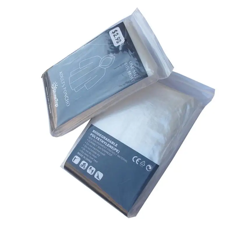 

New Portable Disposable Raincoats with Hat for (Random Color)