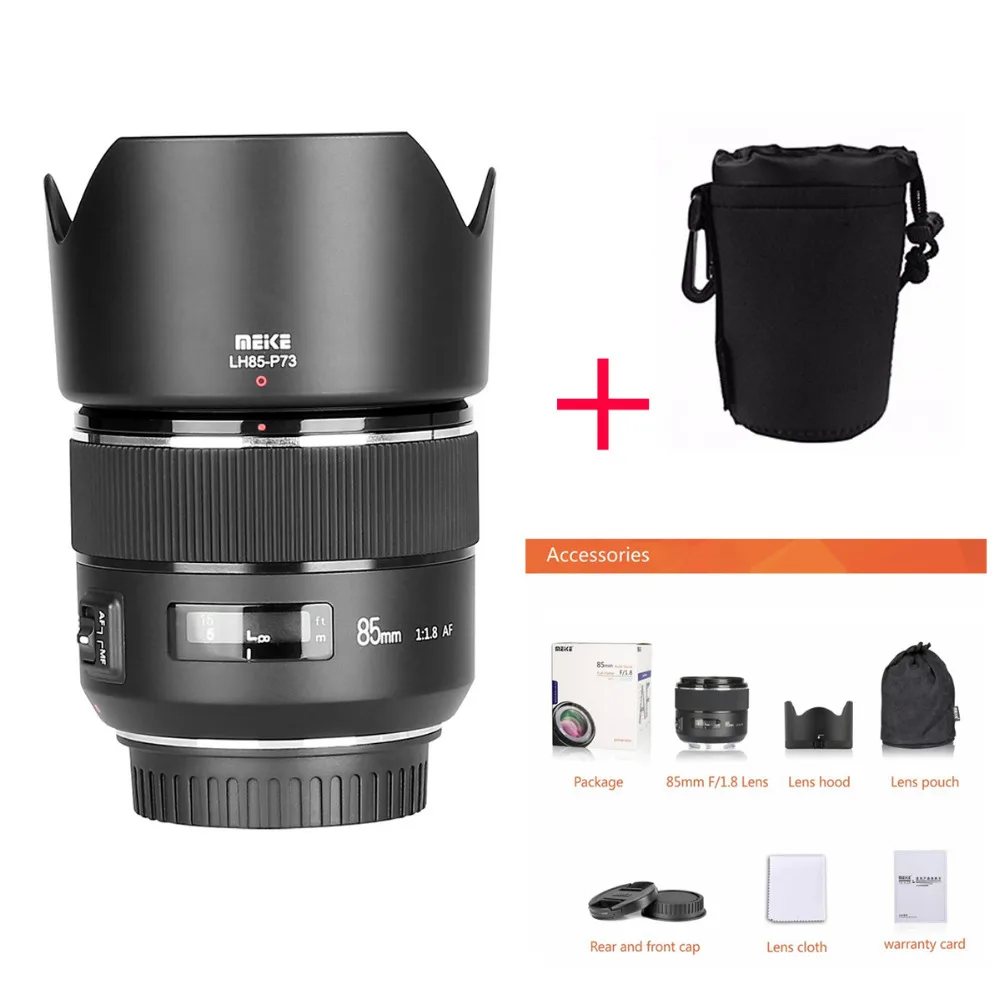 Meike 85 мм F/1 8 Автофокус полная Рамка асферический Средний телеобъектив для Canon EOS
