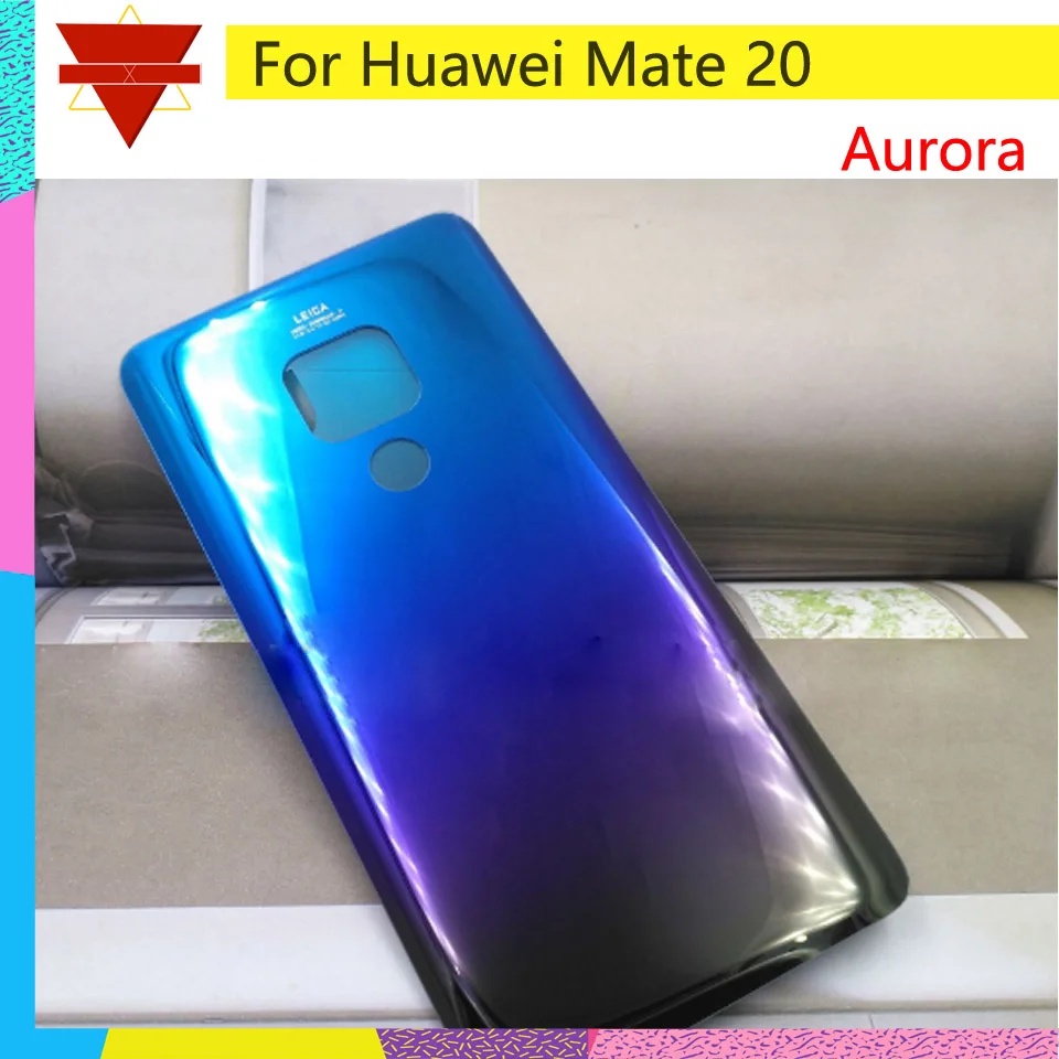 6,5" Чехол На заднюю крышку для huawei mate 20 HMA-L09 HMA-L29 запасная задняя крышка батарейного отсека с клейкой наклейкой