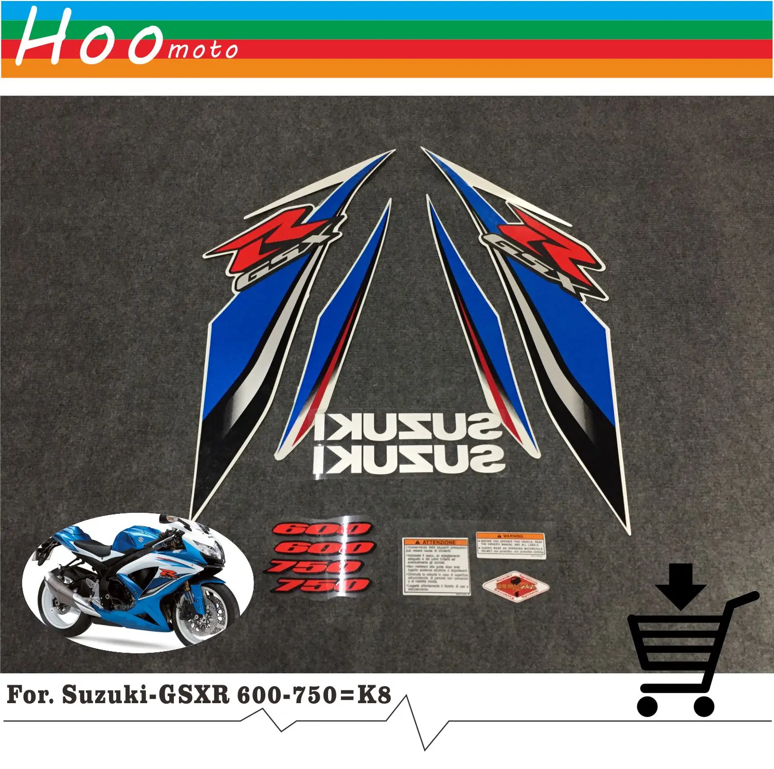 

GSXR GSX-R GSX R 600 750 K8 08 years High Quality Decals Sticker Motorcycle Car-styling Stickers for Suzuki Decals Sticker MOTO