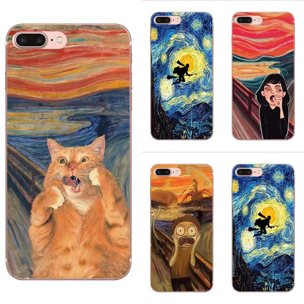 

Van Gogh Starry Night Star Panda Rick For Galaxy J1 J2 J3 J330 J4 J5 J6 J7 J730 J8 2015 2016 2017 2018 mini Pro