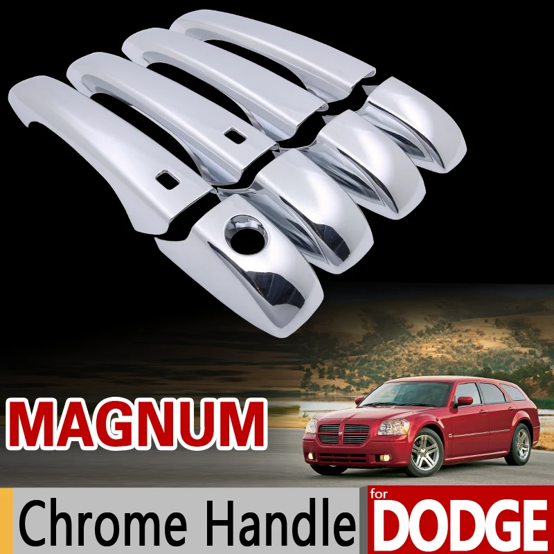 

Для Dodge Magnum 2005-2008 Хромированная ручка Накладка Набор для 4 дверей 2006 2007 никогда не ржавеет автомобильные аксессуары наклейка для стайлинга автомобиля
