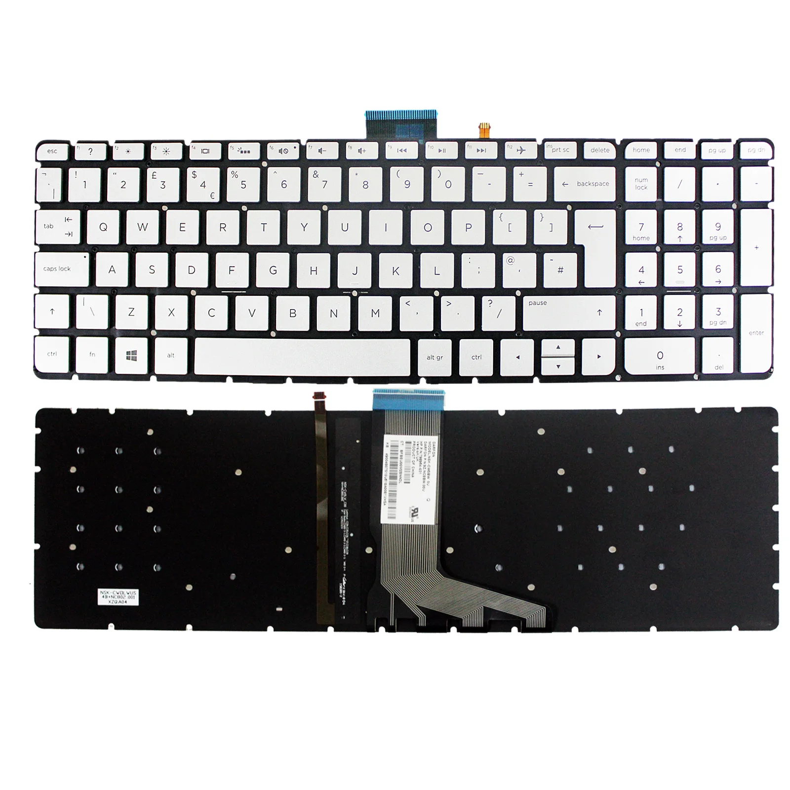 

JINTAI Laptop Keyboard For HP ENVY X360 M6-W NSK-CW0BW 9Z.NC8BW.O0U 798954-031 Backlit