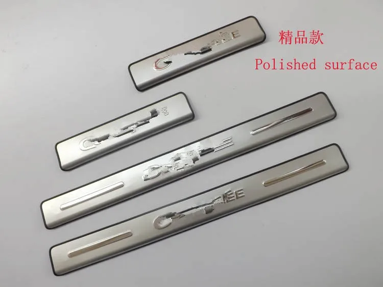 

Free Shipping 2014 Citroen C-Elysee scuff plates stainless steel door sill DRT9